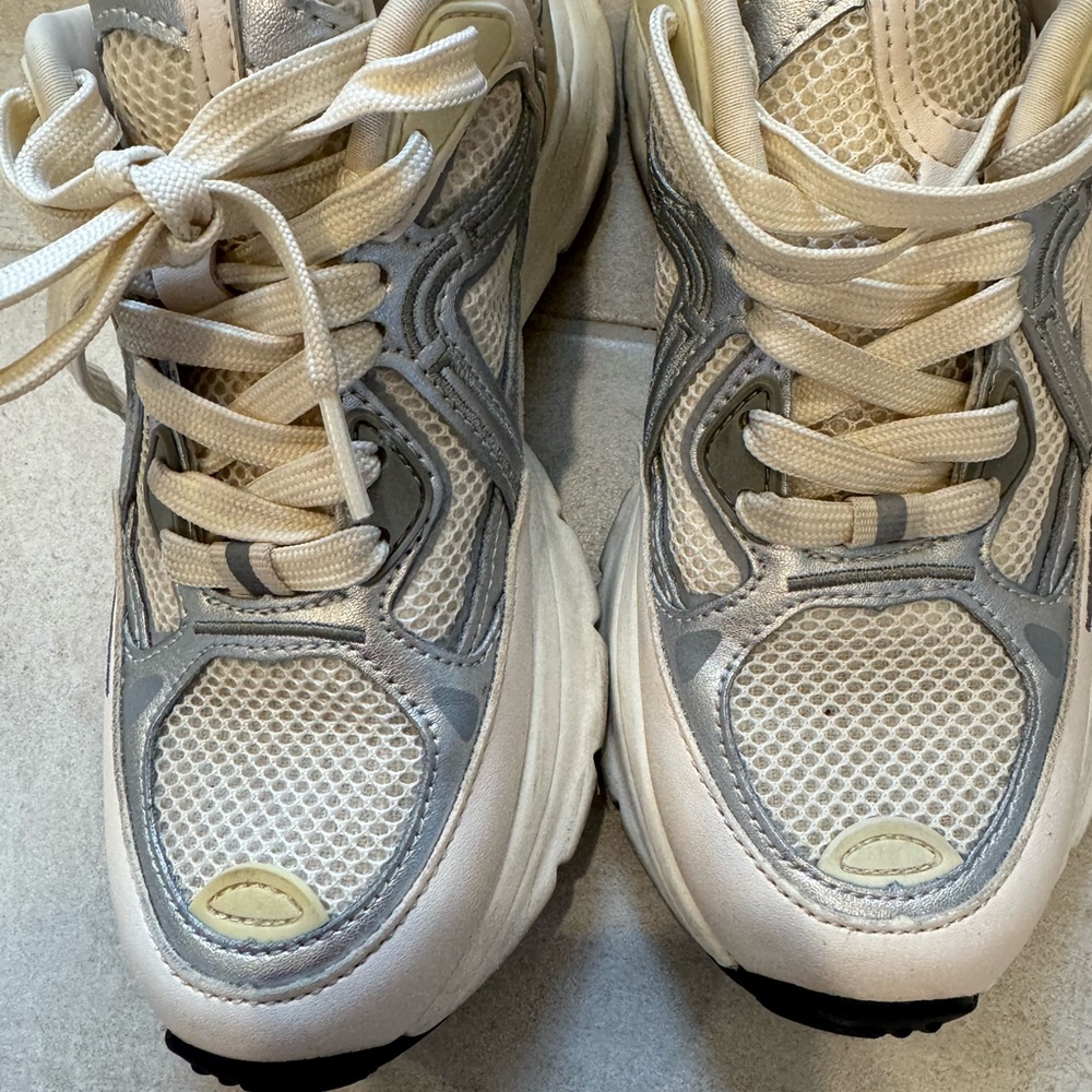Zara White and Gray Sneakers